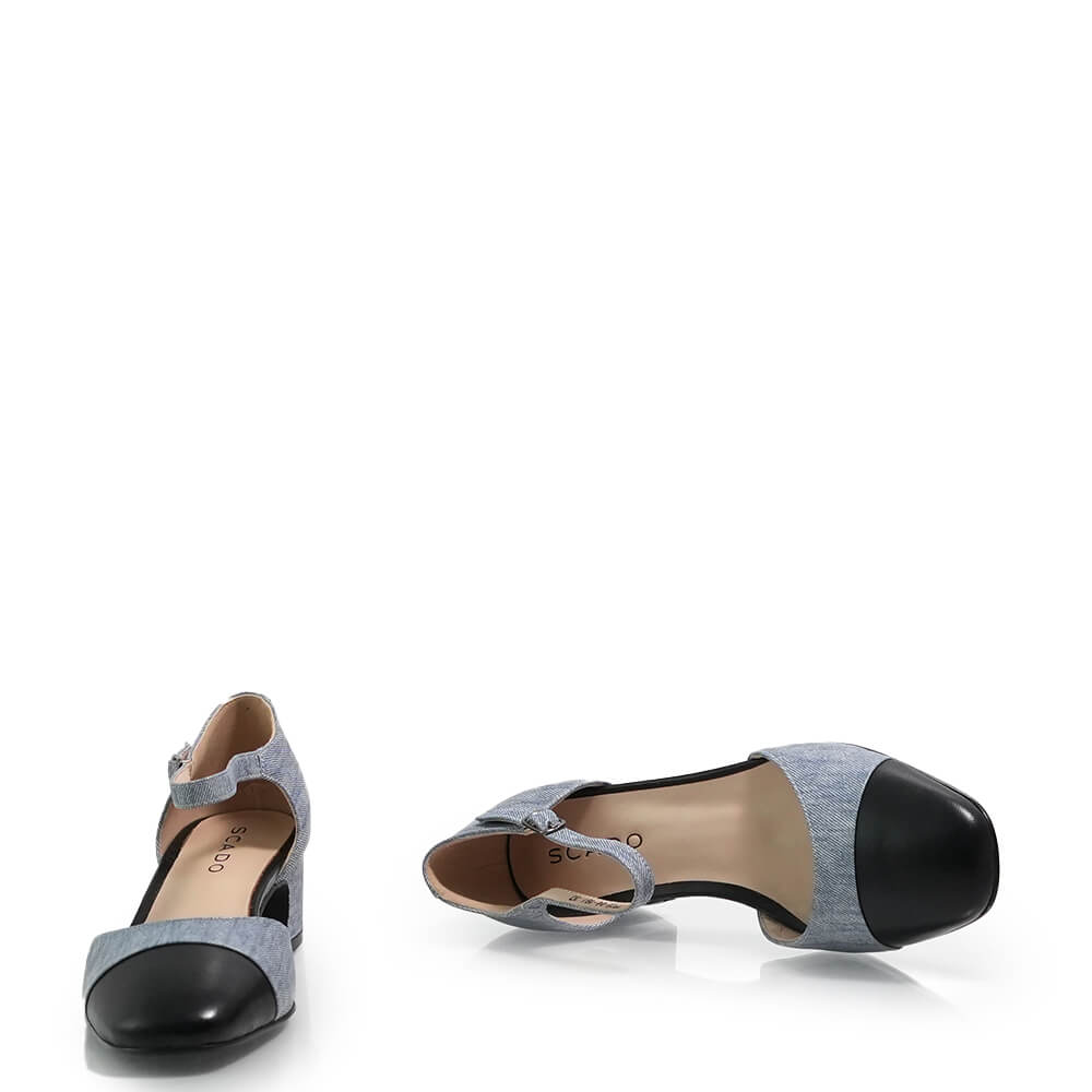 Pantofi din piele naturala Mary Jane