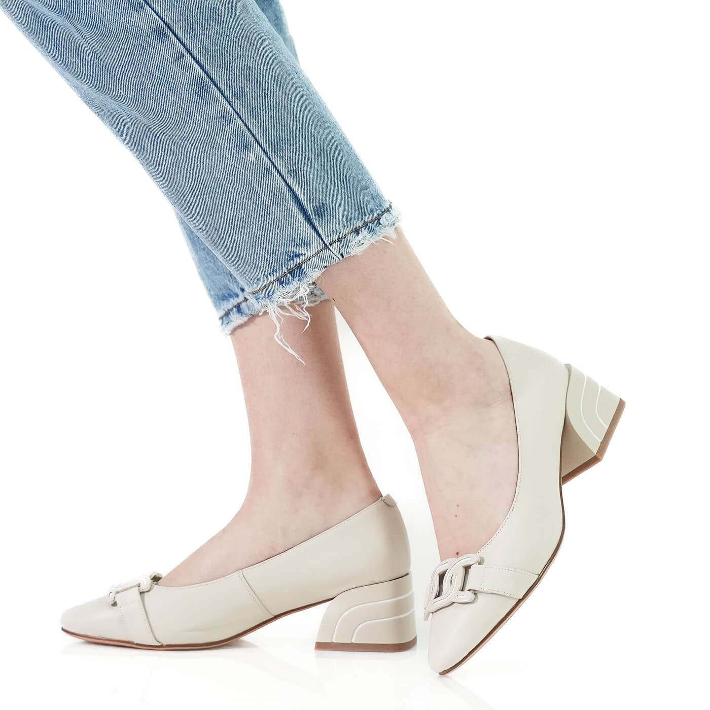 Pantofi eleganti fiore fino