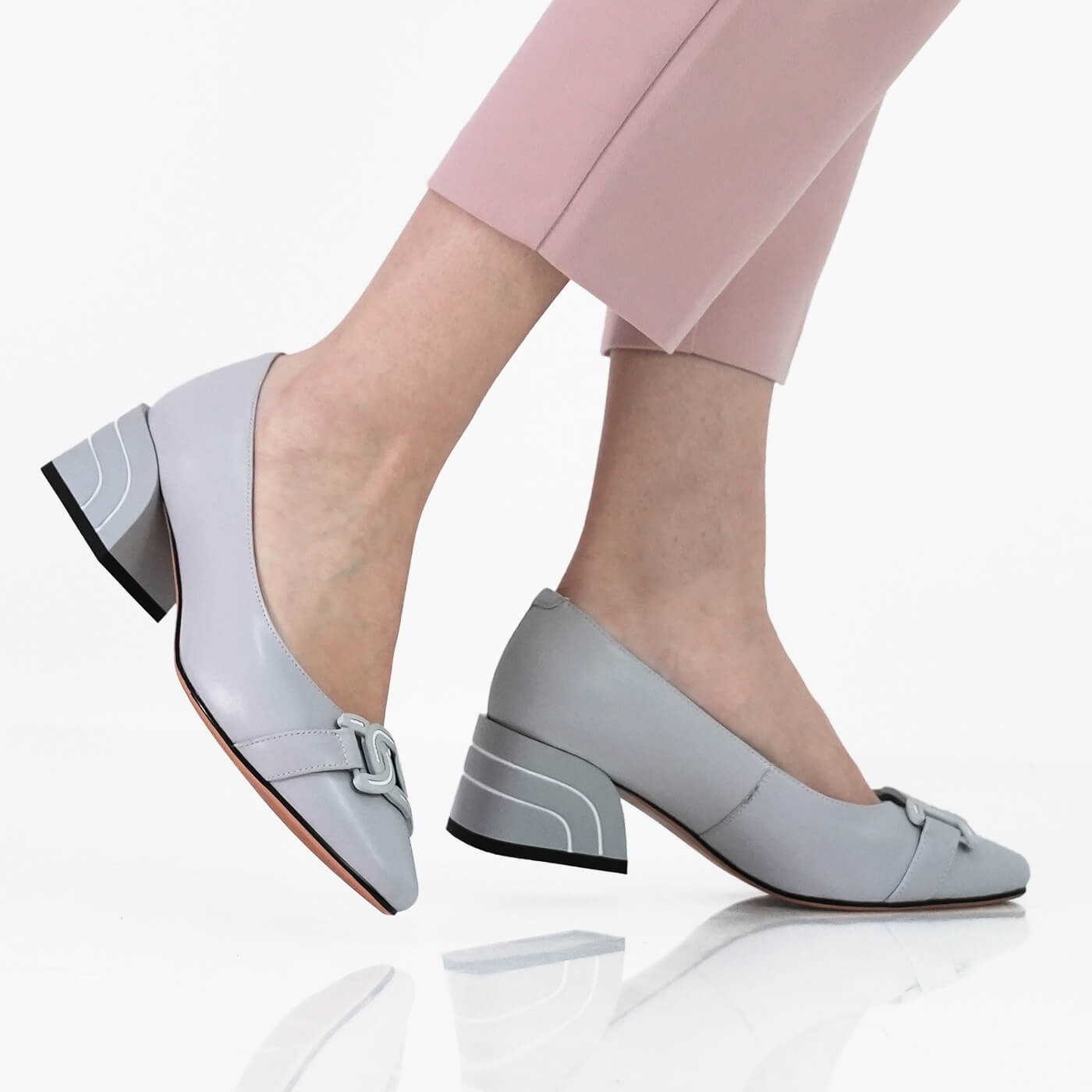 Pantofi eleganti fiore fino