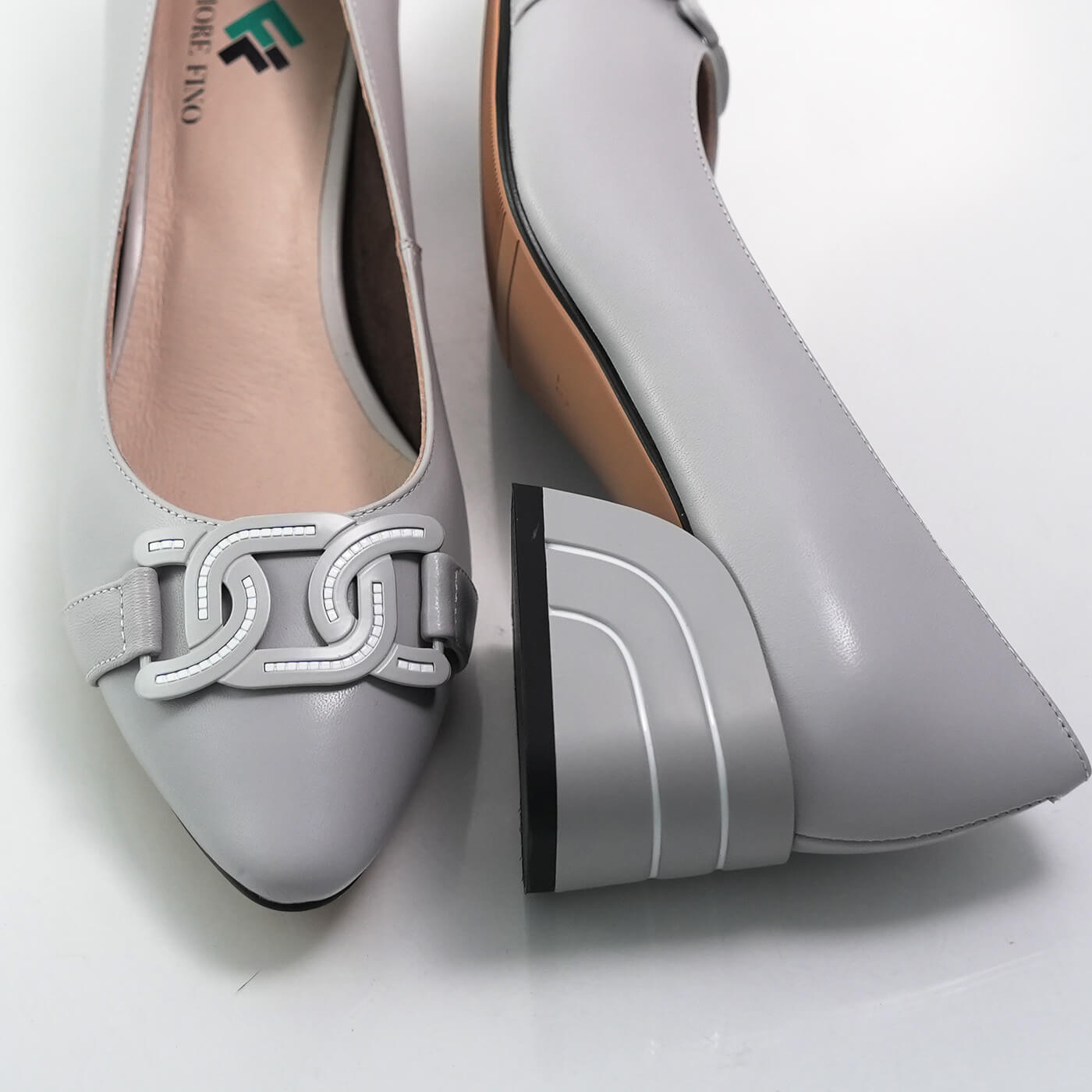 Pantofi eleganti fiore fino
