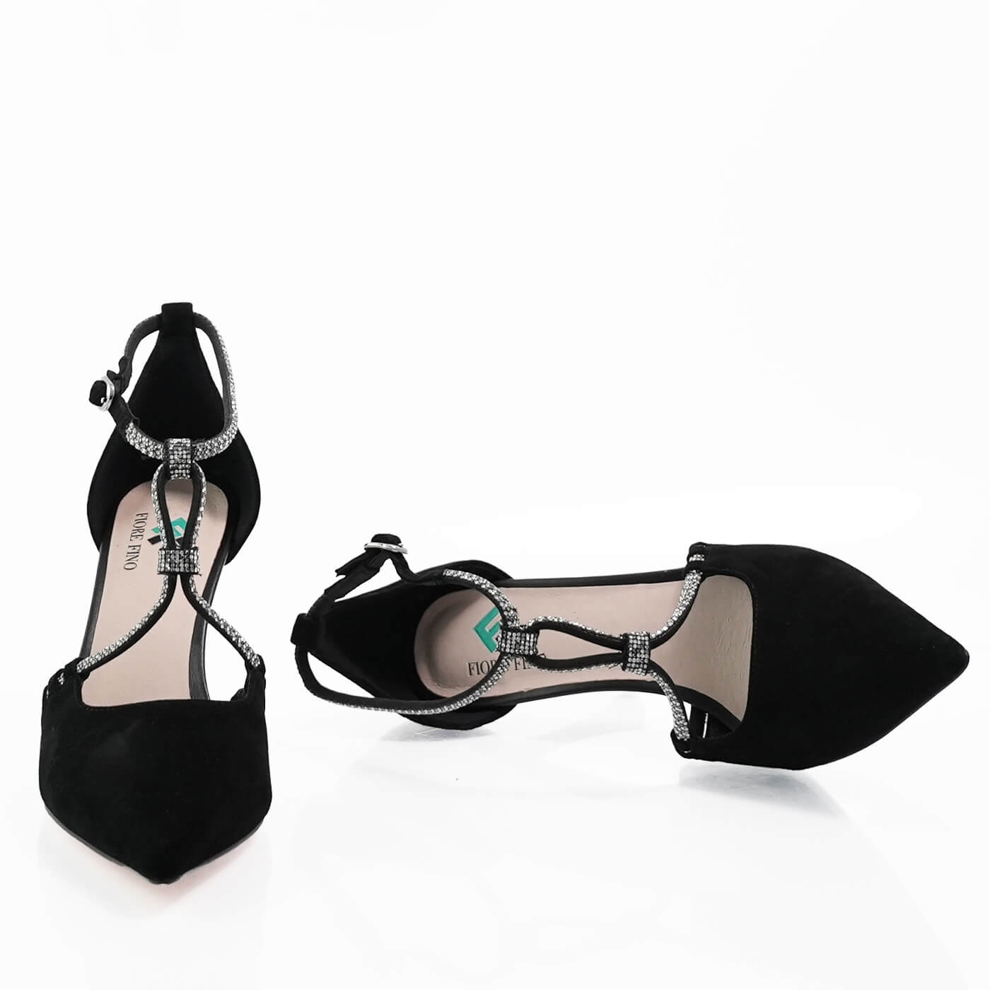 Pantofi stiletto fiore fino